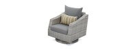 Cannes™ 5 Piece Motion Fire Chat Set - Charcoal Gray
