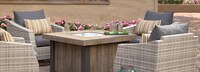 Cannes™ 5 Piece Motion Fire Chat Set - Charcoal Gray