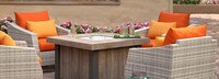 Cannes™ 5 Piece Motion Fire Chat Set - Tikka Orange
