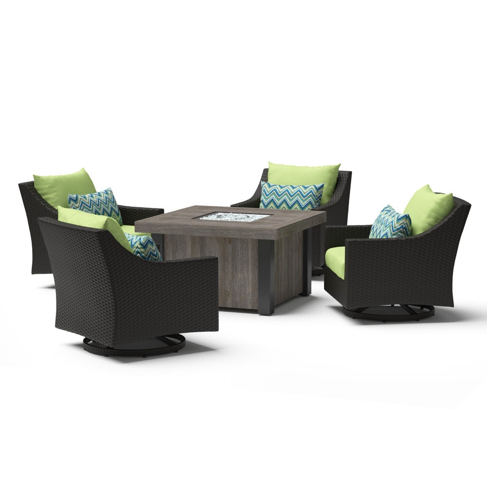 Deco™ 5 Piece Motion Fire Chat Set - Ginkgo Green