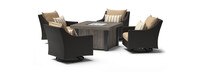 Deco™ 5 Piece Motion Fire Chat Set - Maxim Beige