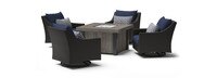 Deco™ 5 Piece Motion Fire Chat Set - Navy Blue