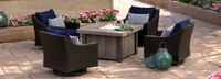 Deco™ 5 Piece Motion Fire Chat Set - Navy Blue