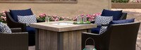 Deco™ 5 Piece Motion Fire Chat Set - Navy Blue