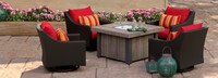 Deco™ 5 Piece Motion Fire Chat Set - Sunset Red