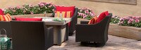 Deco™ 5 Piece Motion Fire Chat Set - Sunset Red