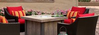 Deco™ 5 Piece Motion Fire Chat Set - Sunset Red