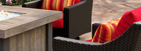 Deco™ 5 Piece Motion Fire Chat Set - Sunset Red