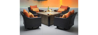 Deco™ 5 Piece Motion Fire Chat Set - Sunset Red