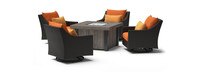 Deco™ 5 Piece Motion Fire Chat Set in Tikka Orange