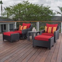 Deco™ Deluxe 5 Piece Motion Club & Ottoman Set
