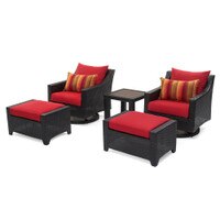 Deco™ Deluxe 5 Piece Motion Club & Ottoman Set
