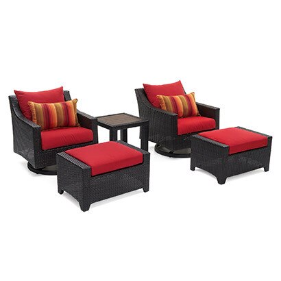 Deco™ Deluxe 5 Piece Motion Club & Ottoman Set