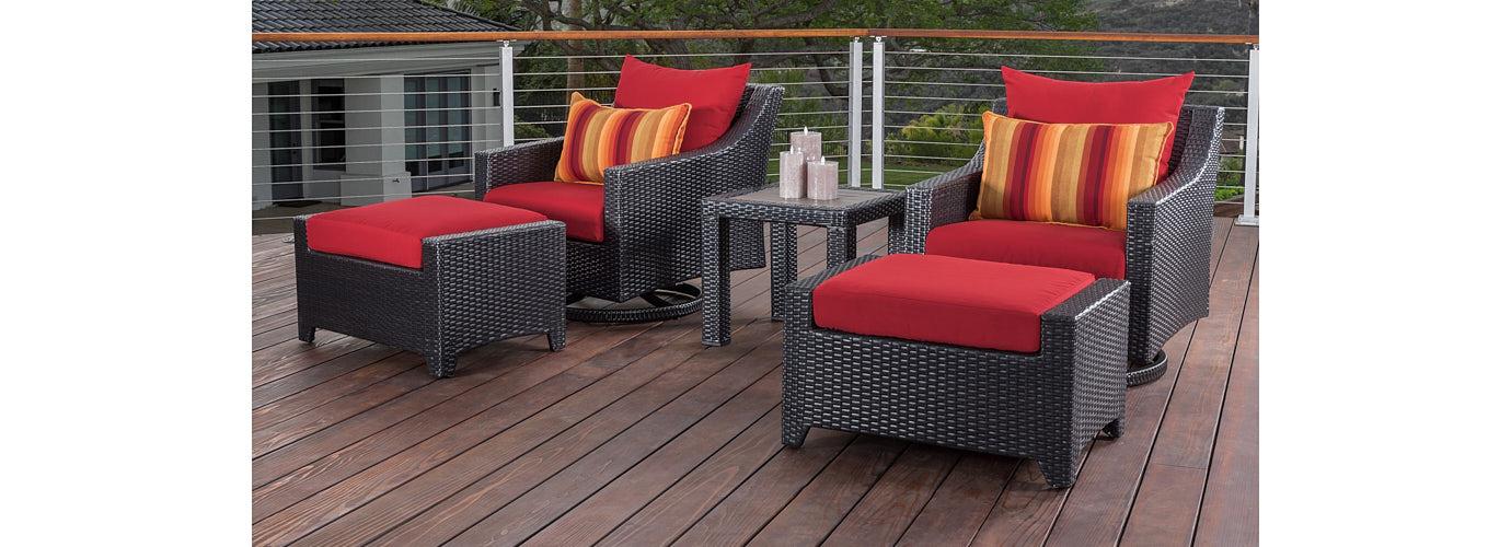 RST Brands Deco Motion Club & Ottoman Set - Thumbnail 4