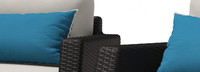 Portofino® Comfort 5 Piece Motion Wood Seating Set - Dove Gray