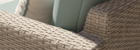 Portofino® Comfort 5 Piece Motion Wood Seating Set - Spa Blue