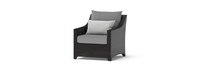Deco™ 5 Piece Sunbrella® Outdoor Club & Table Chat Set - Charcoal Gray