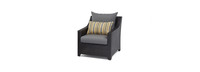 Deco™ 5 Piece Club & Table Chat Set - Charcoal Gray