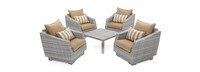 Cannes™ 5 Piece Club & Table Chat Set - Maxim Beige