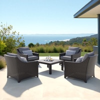 Deco™ 5 Piece Club & Table Chat Set
