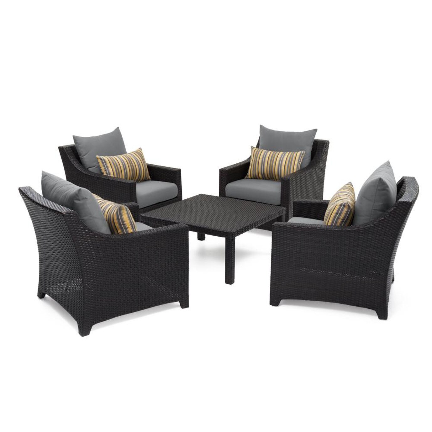 Deco™ 5 Piece Club & Table Chat Set