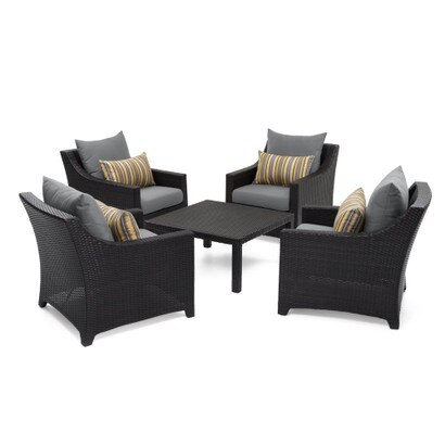 Deco™ 5 Piece Club & Table Chat Set