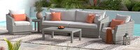 Cannes™ 6 Piece Sofa & Club Chair Set - Cast Coral
