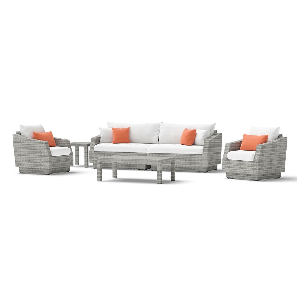 Cannes™ 6 Piece Sofa & Club Chair Set - Cast Coral