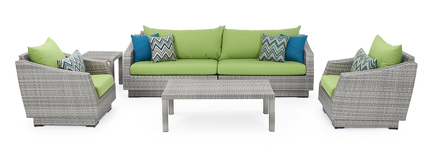 RST Brands Cannes Outdoor Sofa & Club Chair Set - Thumbnail 4