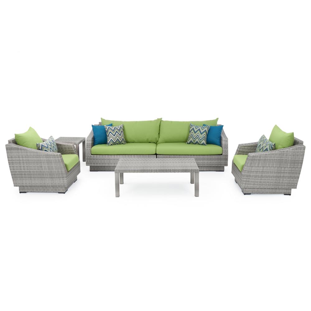 Cannes™ 6 Piece Sofa & Club Chair Set in Ginkgo Green