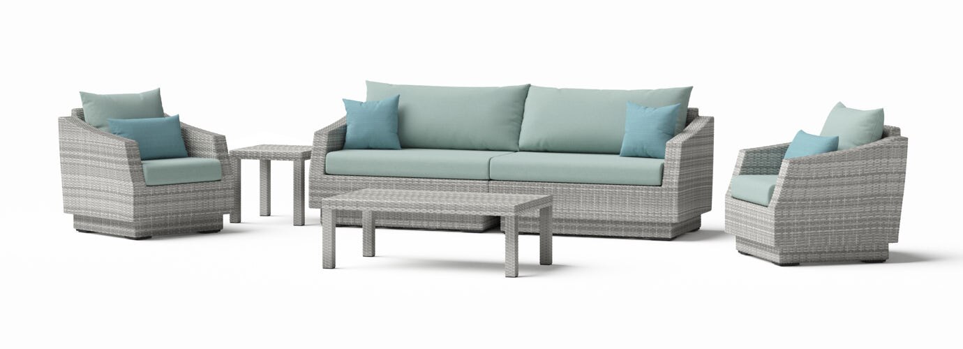 RST Brands Cannes Outdoor Sofa & Club Chair Set - Thumbnail 2