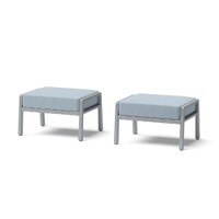 Bernati™ Sunbrella® Outdoor Club Ottomans - Gray