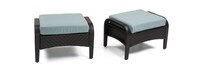 Barcelo™ Outdoor Patio Club Ottomans - Bliss Blue