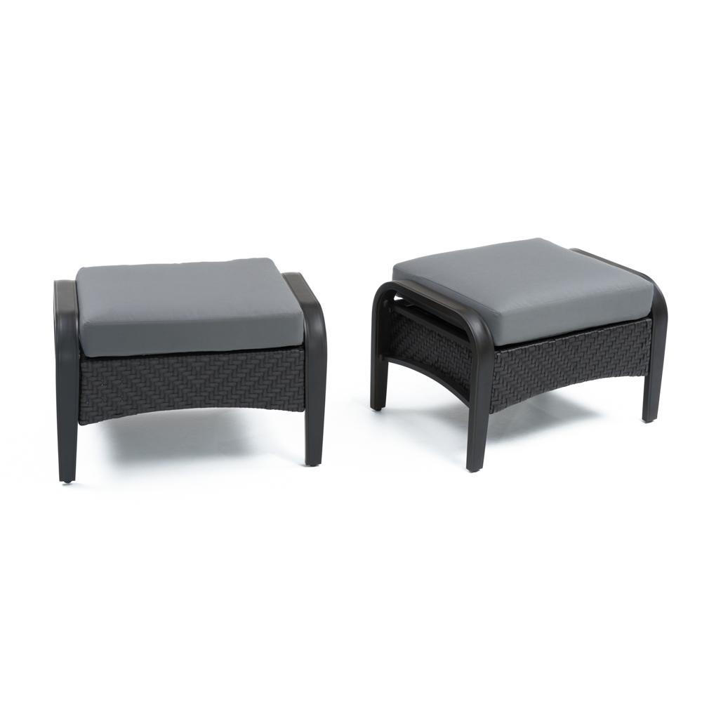 Barcelo Club Ottomans - Charcoal Gray