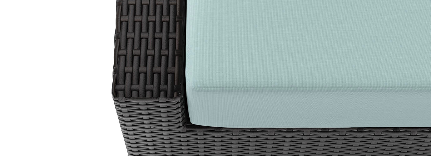 Deco™ Club Ottomans - Bliss Blue