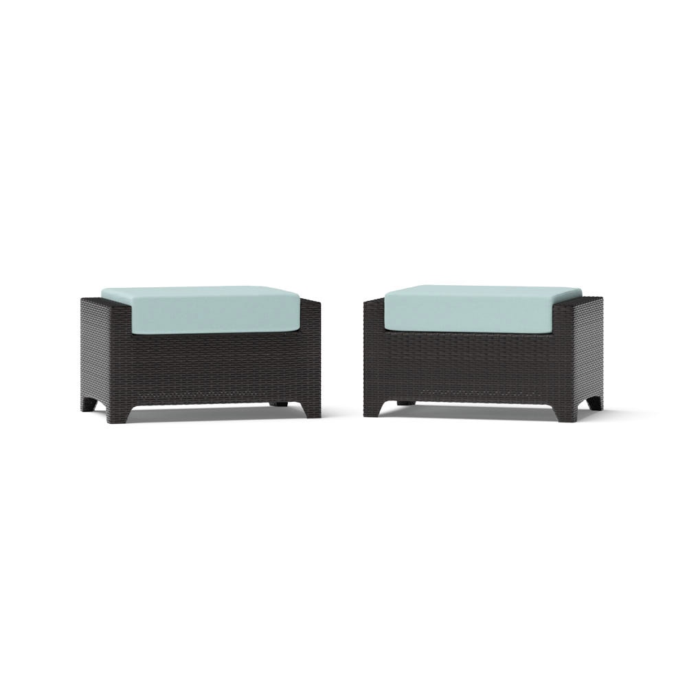 Deco™ Club Ottomans - Bliss Blue