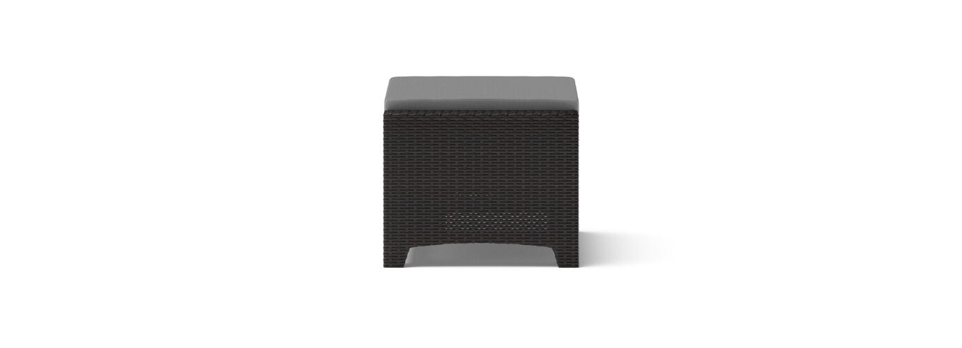 Deco™ 2 Piece Sunbrella® Outdoor Club Ottomans - Charcoal Gray