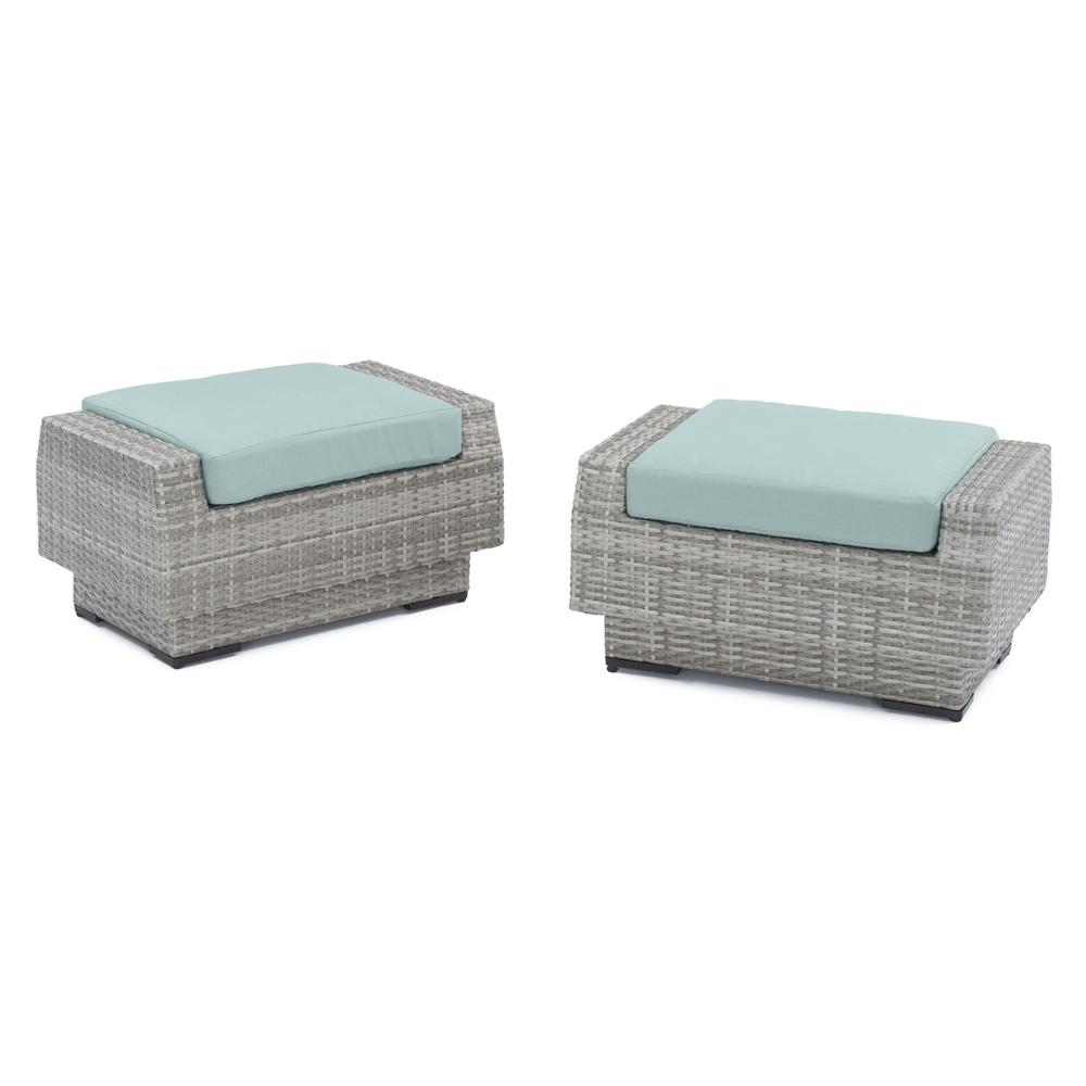 Cannes™ Club Ottomans - Bliss Blue
