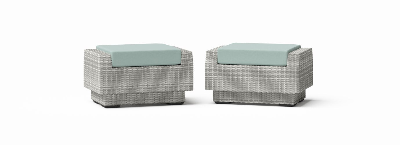 RST Brands Cannes Sunbrella Outdoor Club Ottoman
