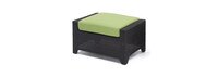 Deco™ Set of 2 Sunbrella® Outdoor Club Ottomans - Ginkgo Green