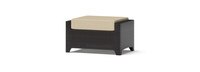 Deco™ Set of 2 Sunbrella® Outdoor Club Ottomans - Maxim Beige