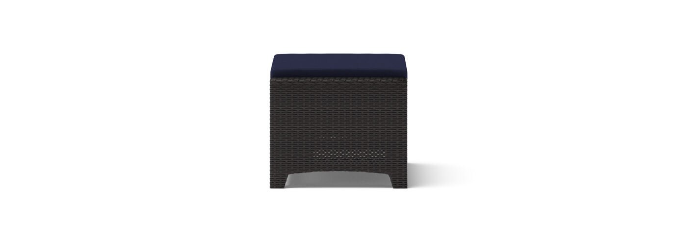 Deco™ 2 Piece Sunbrella® Outdoor Club Ottomans - Navy Blue