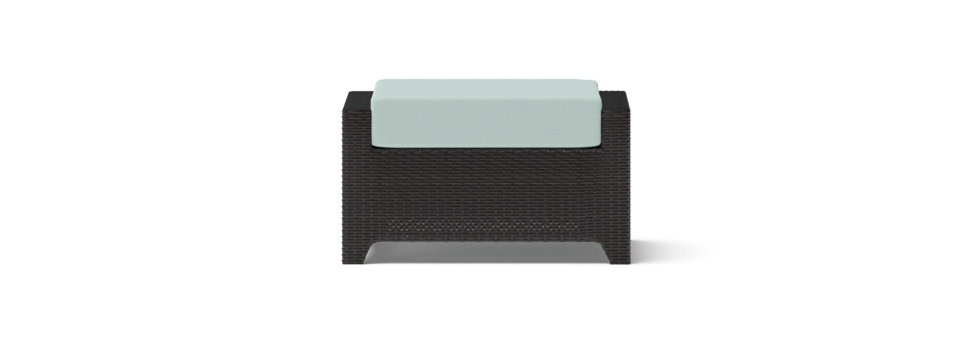 Deco™ 2 Piece Sunbrella® Outdoor Club Ottomans - Spa Blue