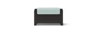 Deco™ 2 Piece Sunbrella® Outdoor Club Ottomans - Spa Blue