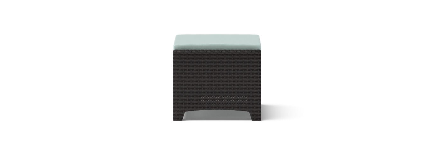 Deco™ 2 Piece Sunbrella® Outdoor Club Ottomans - Spa Blue