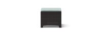 Deco™ 2 Piece Sunbrella® Outdoor Club Ottomans - Spa Blue