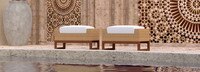 Mili™ Club Ottomans - Bliss Linen