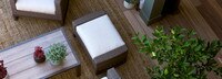 Milea™ Set of 2 Sunbrella® Outdoor Ottomans - Natural Beige
