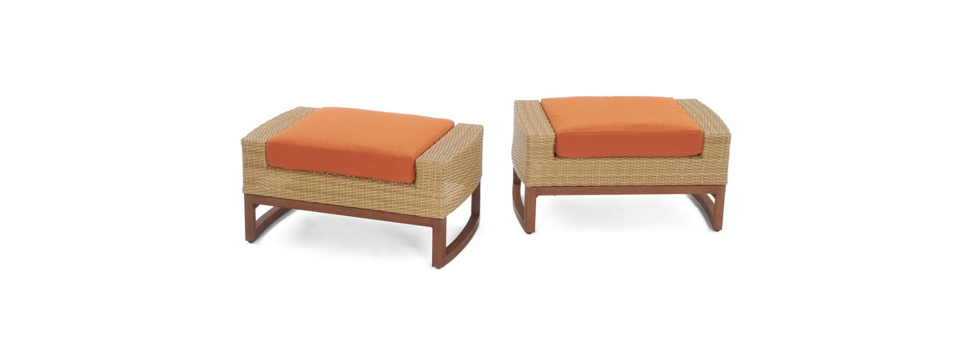 RST Brands Mili Club Ottoman - Thumbnail 2