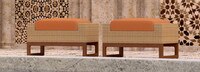 Mili™ Club Ottomans - Tikka Orange